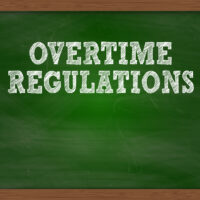 Overtime Regulation sign