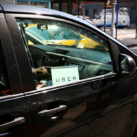 The Uber car The Uber car
