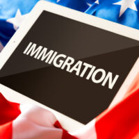 sign that reads Immigration sign that reads Immigration