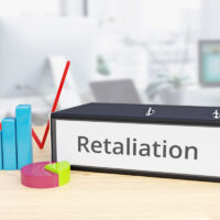 Retaliation – Finance/Economy. Folder on desk with label beside diagrams. Business/statistics. 3d rendering Retaliation – Finance/Economy. Folder on desk with label beside diagrams. Business/statistics. 3d rendering