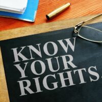 Redundancy concept. Know your rights sign. Redundancy concept. Know your rights sign.
