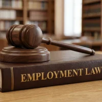 employment-law-book-and-wooden-judge-gavel-on-table-in-library-concept-of-justice-legal-system-and-workplace-rights